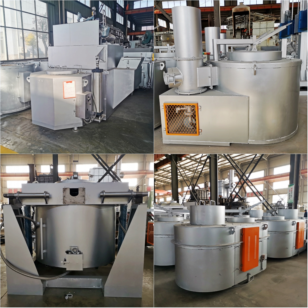 Automatic Tilting Furnace Crucible Rotary Tilting Type Gas Fired