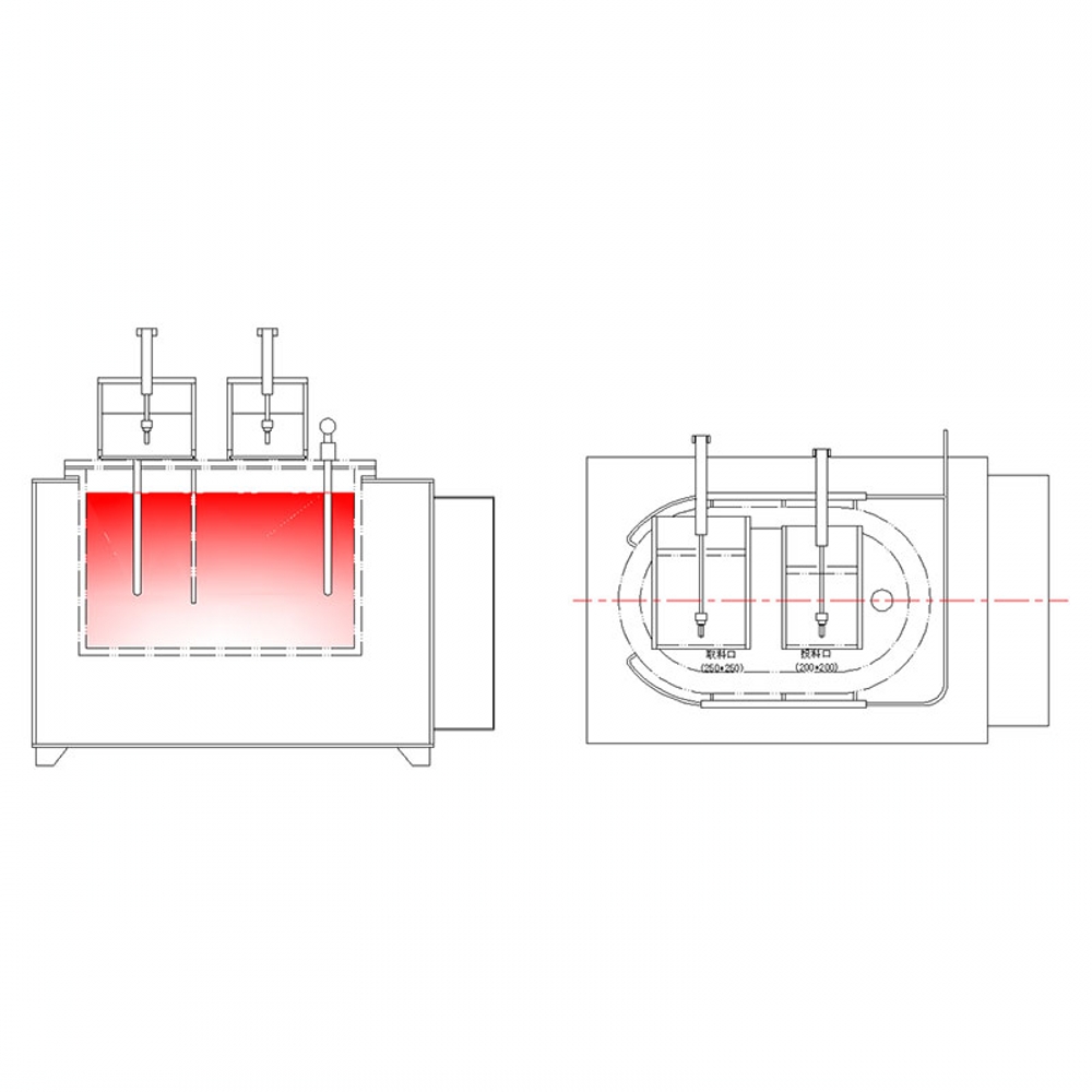 Manual Magnesium Melting Furnace DMR80kg/h